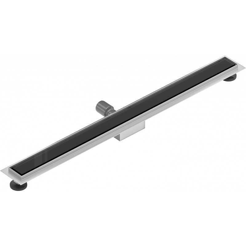 Mexen Flat MGB lineární odtok 90 cm, černé sklo - 1026090-15
