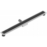 Mexen Flat MGB lineární odtok 90 cm, černé sklo - 1026090-15