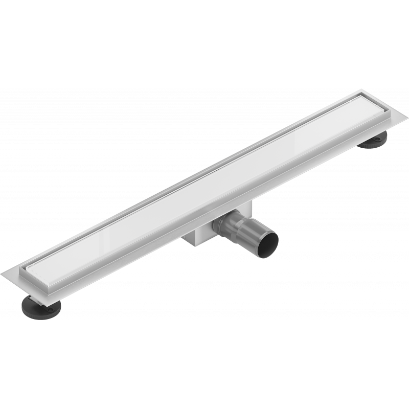 Mexen Flat MGW liniový odtok 60 cm, bílé sklo - 1027060-15