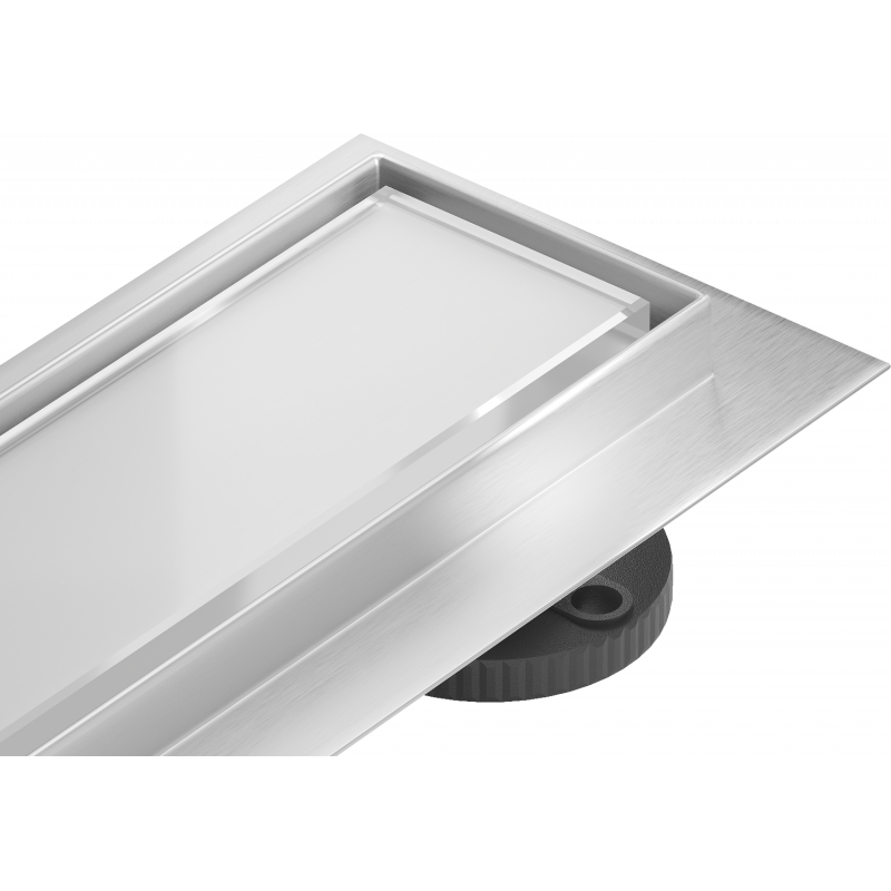 Mexen Flat MGW lineární odtok 80 cm, bílé sklo - 1027080-15