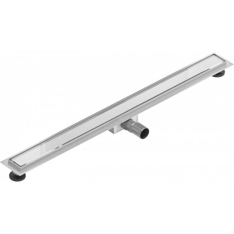 Mexen Flat MGW liniový odtok 80 cm, bílé sklo - 1027080-15