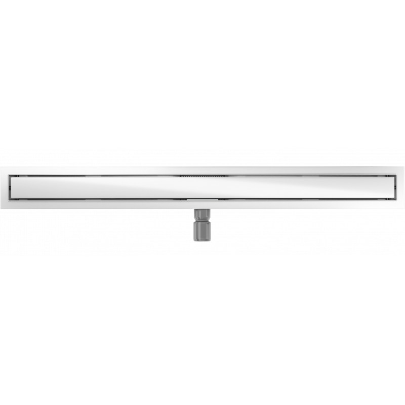 Mexen Flat MGW liniový odtok 90 cm, bílé sklo - 1027090-15