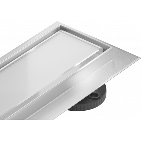 Mexen Flat MGW lineární odtok 100 cm, bílé sklo - 1027100-15