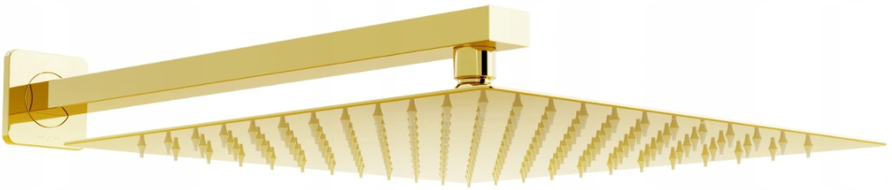 Mexen Slim hůl 25 x 25 cm s dešťovým ramenem, zlatá - 79125112-50