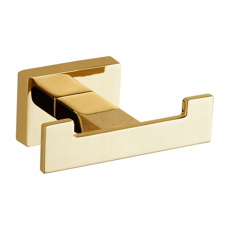 Mexen Arno dvojitý háček na ručník, zlatý - 7020735-50