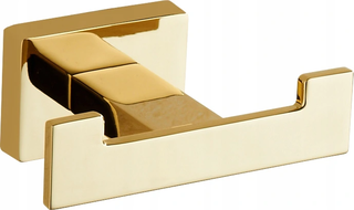 Mexen Arno dvojitý háček na ručník, zlatý - 7020735-50