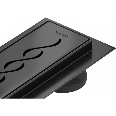 Mexen Flat M18 lineární odtok 50 cm, černý - 1723050-15