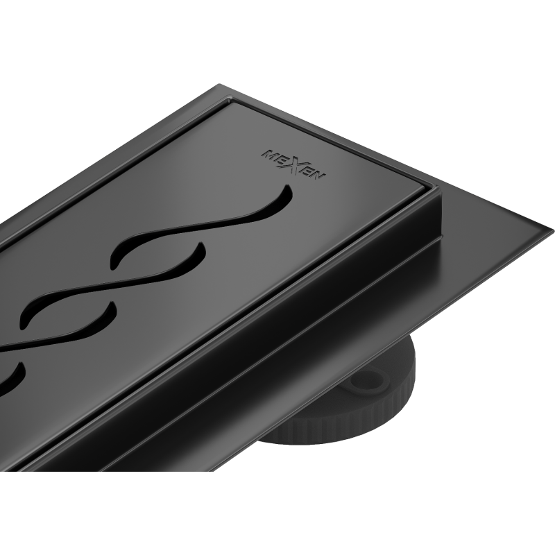 Mexen Flat M18 lineární odtok 90 cm, černý - 1723090-15