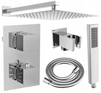 Mexen Cube DR02 podomítková sprchová sada s dešťovou hlavicí 30 cm, chrom - 77502DR0230-00