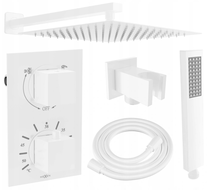 Mexen Cube DR02 podomítková sprchová sada s hlavovou sprchou 30 cm, bílá - 77502DR0230-20
