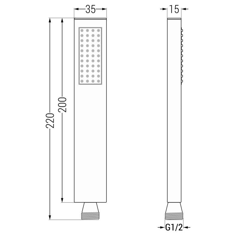 Mexen Cube DR02 podomítkový sprchový set s hlavovou sprchou 30 cm, gun gray kartáčovaný - 77502DR0230-66