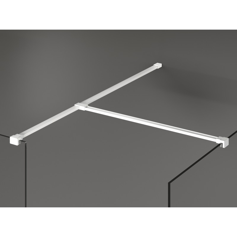 Mexen Kioto sprchová stěna Walk-in 180 x 75 cm, transparentní, bílá - 800-180-202-20-00-075