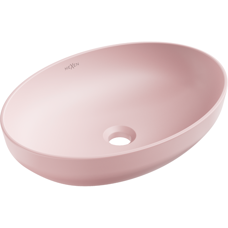 Mexen Cornelia umyvadlo na desku 50 x 37 cm, růžová mat - 21885044