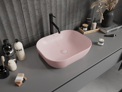 Mexen Rosa umyvadlo na desku 50 x 40 cm, růžová mat - 21095044