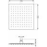 Mexen Cube DR02 podomítková sprchová sada s dešťovou hlavicí 25 cm, zlatá - 77502DR0225-50