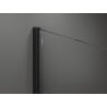 Mexen Kioto sprchová stěna Walk-in 50 x 200 cm, transparentní 8 mm, černá - 800-050-101-70-00