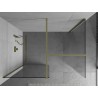 Mexen Kioto sprchová stěna Walk-in 180 x 85 cm, transparentní, zlatá kartáčovaná - 800-180-202-55-00-085