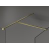 Mexen Kioto sprchová stěna Walk-in 180 x 85 cm, transparentní, zlatá kartáčovaná - 800-180-202-55-00-085