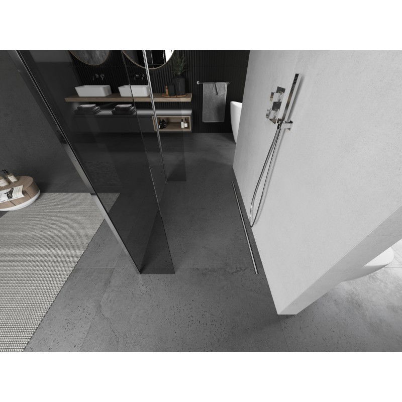 Mexen Kioto volně stojící sprchová stěna 105 x 30 x 30 cm, průhledná, chrom - 800-105-030-222-01-00-030