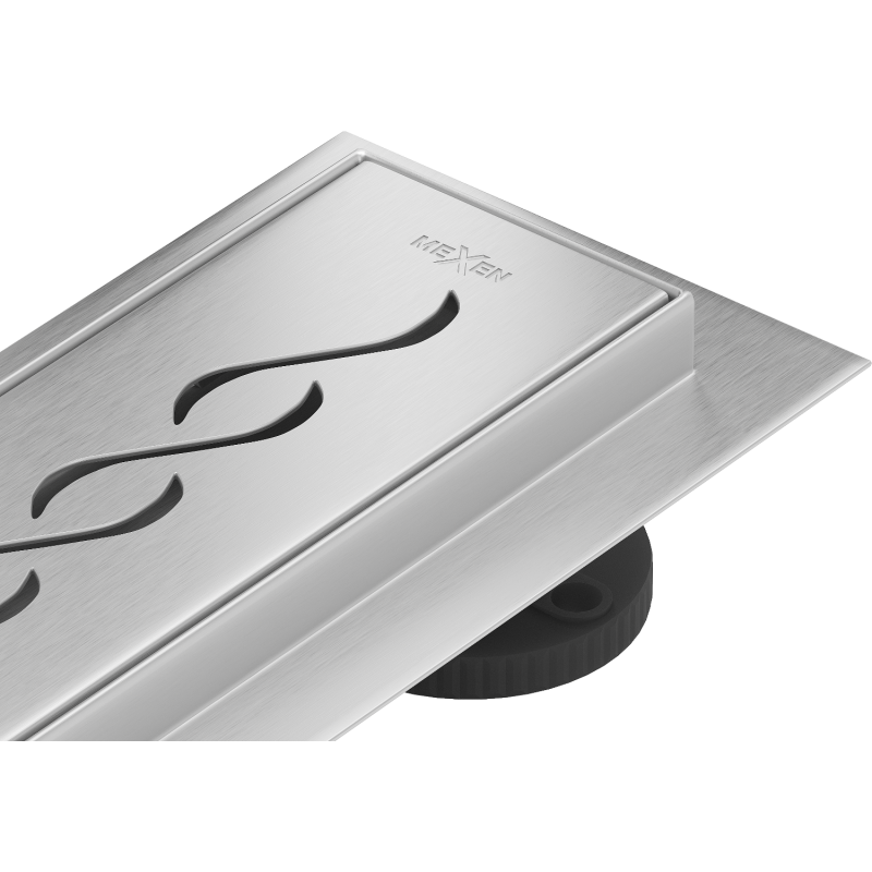 Mexen Flat 360° M18 otočný liniový odtok 90 cm, inox - 1023090-40