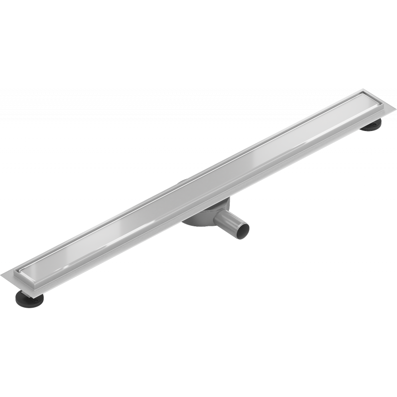 Mexen Flat 360° MGW rotační lineární odtok 80 cm, bílé sklo - 1027080-40
