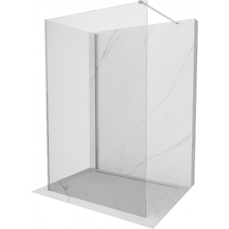 Mexen Kioto sprchová stěna Walk-in 130 x 105 cm, transparentní, chrom - 800-130-212-01-00-105