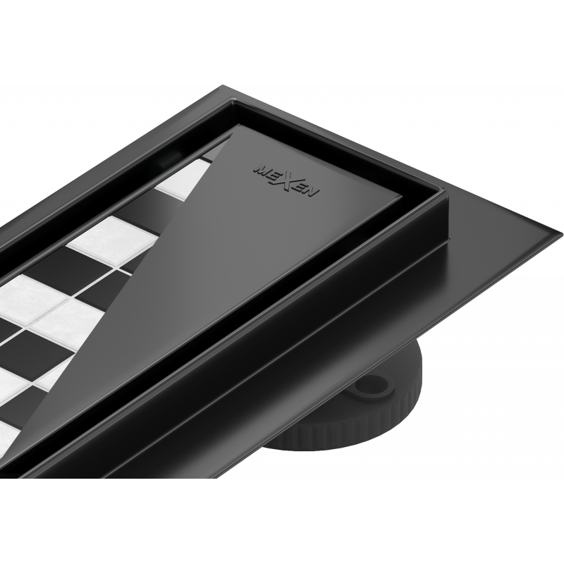 Mexen Flat M13 lineární odtok 2v1 80 cm, černý - 1710080-15