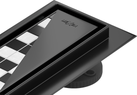 Mexen Flat M13 lineární odtok 2v1 90 cm, černý - 1710090-15