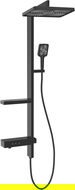 Mexen Roar sprchová sada vnější s dešťovou hlavicí a baterií, černá - 78105-70