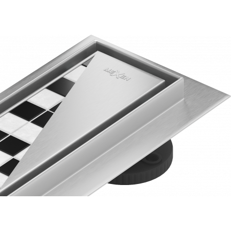 Mexen Flat 360° M13 otočný liniový odtok 2v1 100 cm, inox - 1010100-40