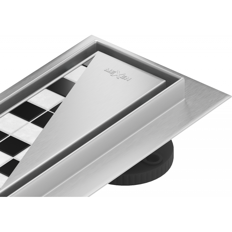 Mexen Flat 360° M13 lineární otočný odtok 2v1 70 cm, inox - 1010070-40