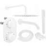 Mexen Kai DR70 podomítková vana a sprchový set s dešťovou sprchou 30 cm, bílá - 77602DR70301-20
