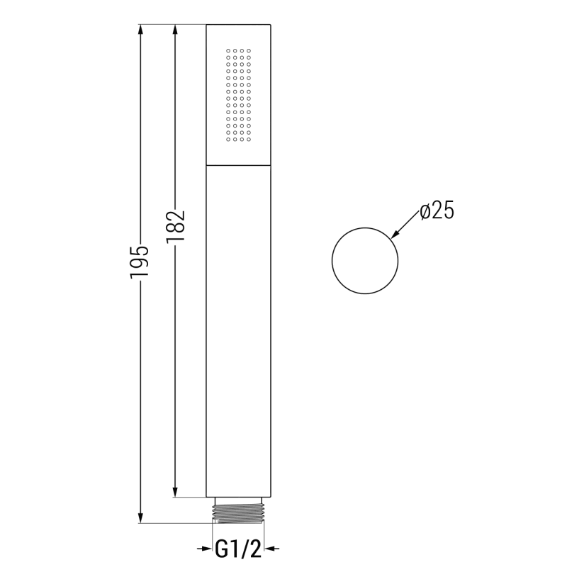 Mexen Kai DR70 podomítková vanovo-sprchová sada s dešťovou sprchou 30 cm, zlatá - 77602DR70301-50