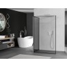 Mexen Kioto sprchová stěna Walk-in 120 x 80 cm, černý rám, bílá - 800-120-212-20-70-080