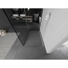 Mexen Kioto sprchová stěna Walk-in 120 x 80 cm, černý rám, bílá - 800-120-212-20-70-080