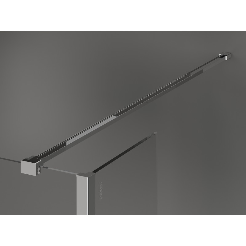 Mexen Kioto sprchová stěna Walk-in 110 x 100 x 30 cm, transparentní, chrom - 800-110-100-221-01-00-030