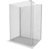 Mexen Kioto sprchová stěna Walk-in 135 x 120 x 30 cm, transparentní, chrom - 800-135-120-221-01-00-030