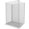 Mexen Kioto sprchová stěna Walk-in 90 x 85 x 40 cm, průhledná, chrom - 800-090-085-221-01-00-040