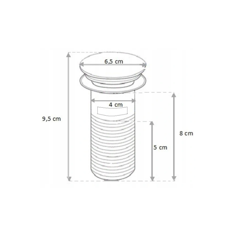 Mexen polosyfon umyvadlový čtvercový s keramickou zátkou klik-klak, bez přepadu, černý - 7991060-75