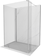 Mexen Kioto sprchová stěna Walk-in 135 x 90 x 40 cm, transparentní, chrom - 800-135-090-221-01-00-040