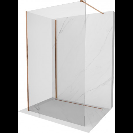 Mexen Kioto sprchová stěna Walk-in 140 x 85 cm, transparentní, růžové zlato - 800-140-212-60-00-085