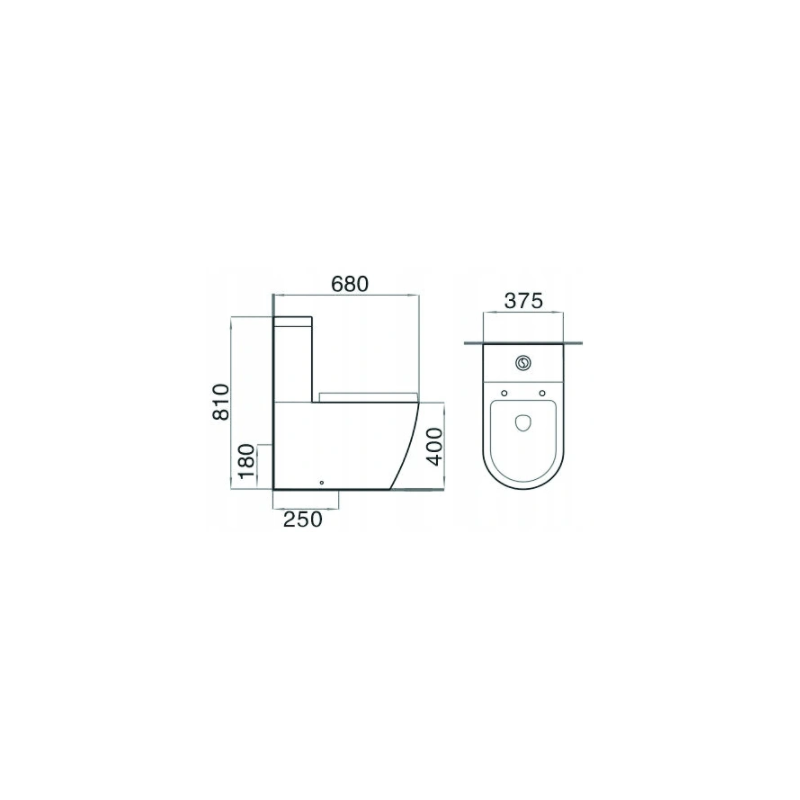 Mexen Lena kompaktní WC s pomalu klesajícím sedátkem, bílá - 31051000