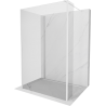 Mexen Kioto sprchový box Walk-in 110 x 95 x 30 cm, transparentní, bílá - 800-110-095-221-20-00-030