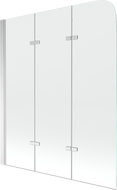 Mexen Felix tříkřídlá vanová zástěna 120 x 140 cm, transparentní, chrom - 890-120-003-01-00