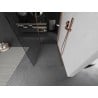 Mexen Kioto sprchová stěna Walk-in 125 x 70 cm, transparentní, kartáčovaná měď - 800-125-212-65-00-070