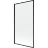 Mexen Alex vanová zástěna 1-křídlová 70 x 140 cm, černý rám - 893-070-001-70-70