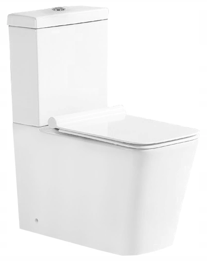 Mexen Cube sada s WC prkýnkem pomalu padajícím, Bílá - 31014000