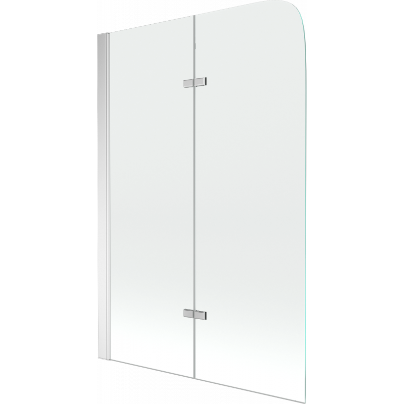 Mexen Felix vanová zástěna 2-křídlová 100 x 140 cm, transparentní, chrom - 890-100-002-01-00