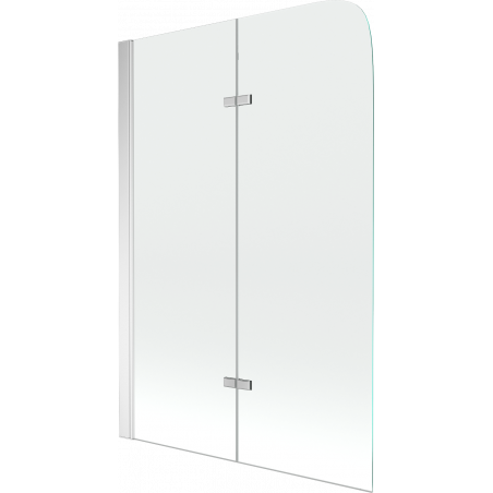 Mexen Felix vanová zástěna 2-křídlová 100 x 140 cm, transparentní, chrom - 890-100-002-01-00