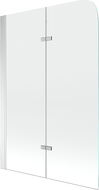Mexen Felix vanová zástěna 2-křídlová 100 x 140 cm, transparentní, chrom - 890-100-002-01-00